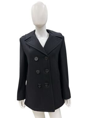 NEW STERLINGWEAR Anchor Collection Pea Coat Women’s Size 8 in Black